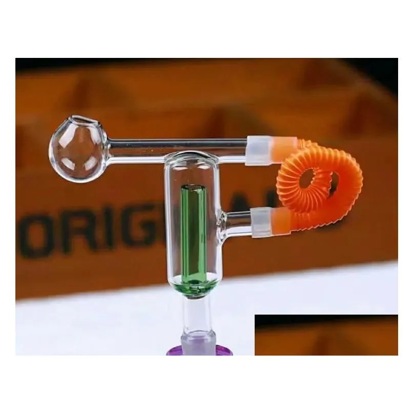 Double filter running board Glass bongs Oil Burner Glass Water Pipe Oil Rigs Smoking Rigs