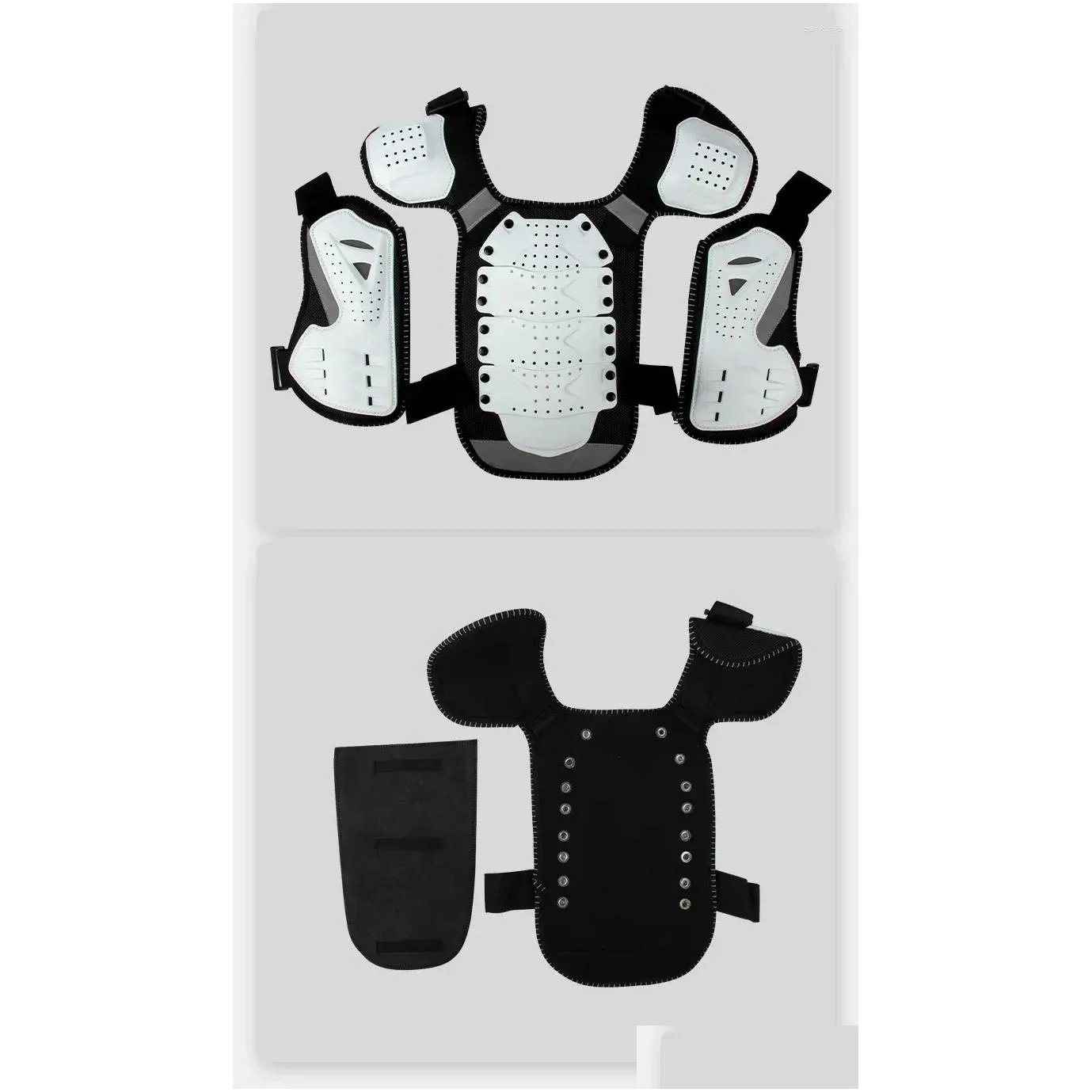 Motorcycle Armor 4-15 Years Children Body Protector Vest Kids Motocross Jacket Chest Spine Protection Gear Anti-fall Impact Resistant