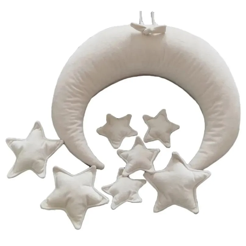 Keepsakes born Pography Props Baby Posing Moon Stars Pillow Square Crescent Pillow Kit Infants Po Shooting Fotografi Accessories