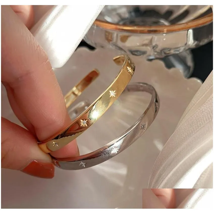 korean 925 silver smooth surface bracelet woman simple fashion ins style elegant bracelets creative party accessories