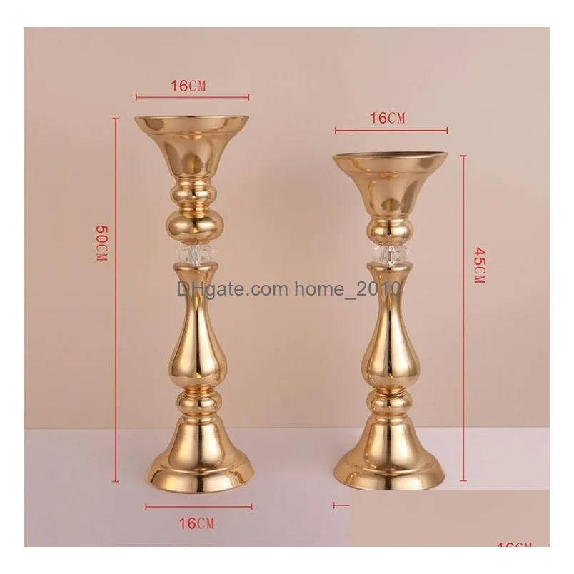 decoration wedding props flower road lead iron flower vase stand wedding table centerpieces decoration event party el stage decoration