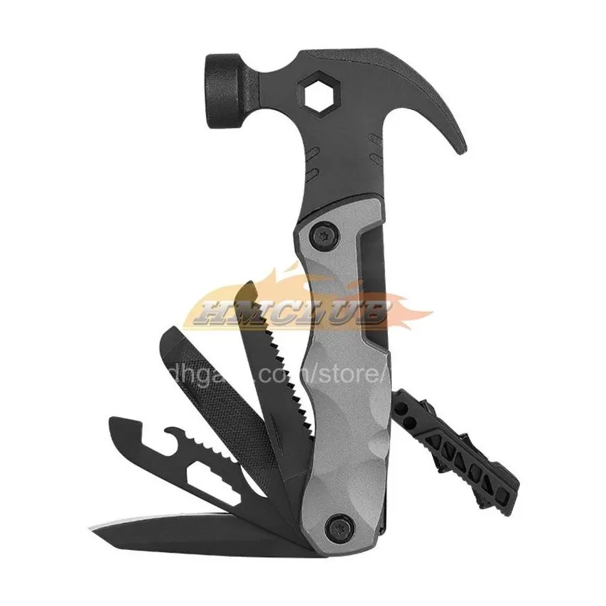 Hand Tools Multi Outdoor Camping Tools Adjustable Wrench/Car Multi-function Lifesaving Hammer Mini Pockets Multifunctional Tool