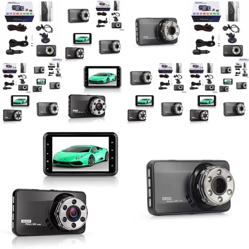 3.0 inch Car DVR Dual Lens IPS Screen HD 1080P camera Recorder Video Registrator Carcam Dash Cam VehicleT638+