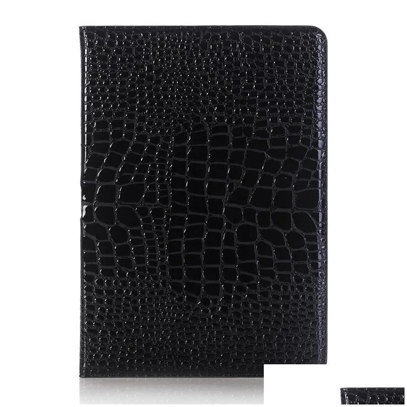 Bags Luxury Leather Case For ipad Pro Crocodile Flip Stand Card Pocket PU Protective Cover For ipad 9.7 Air/Air 2 Mini Series