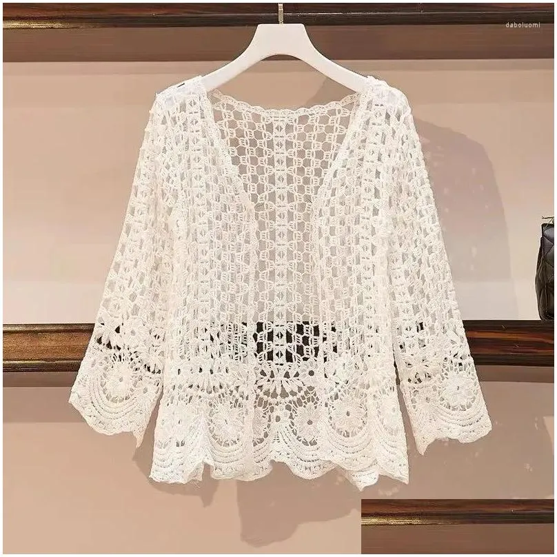 Women`s Knits Spring And Fall Korean Temperature Wire Woman Casual Cardigan Long Arm Renda Close West Style All Top Games