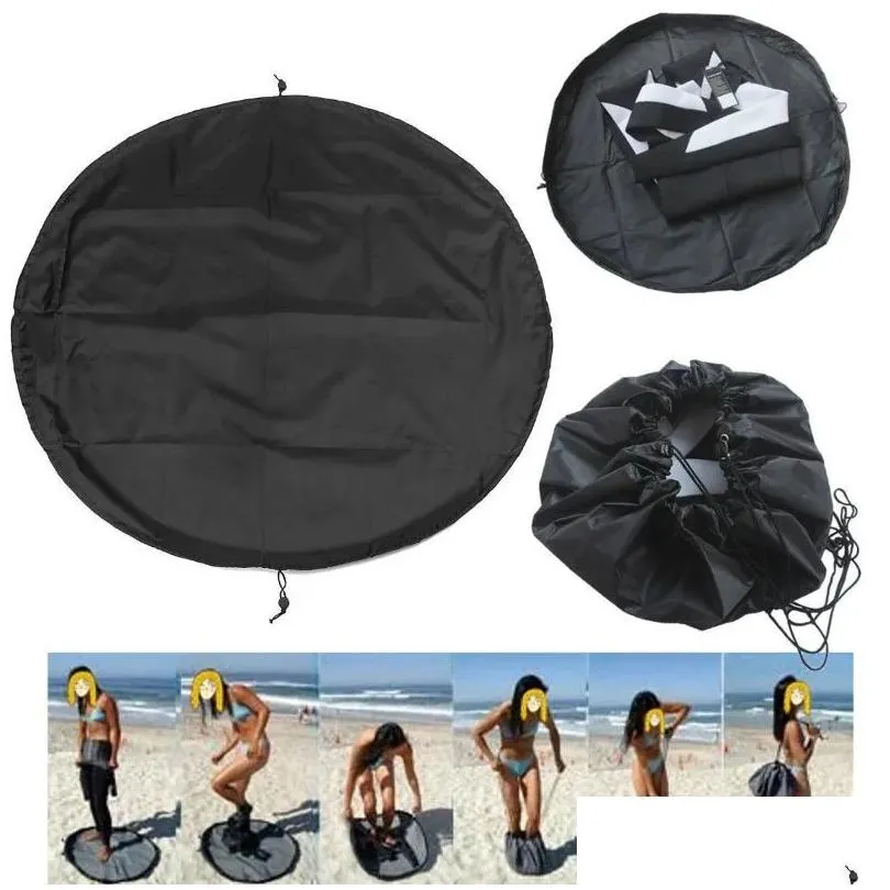 50/90/130cm Quick Dry Diving Suit Surf Change Mat With Drawstring Closure For Surfers Beach Swim Waterproof Wetsuit Mat For Beach