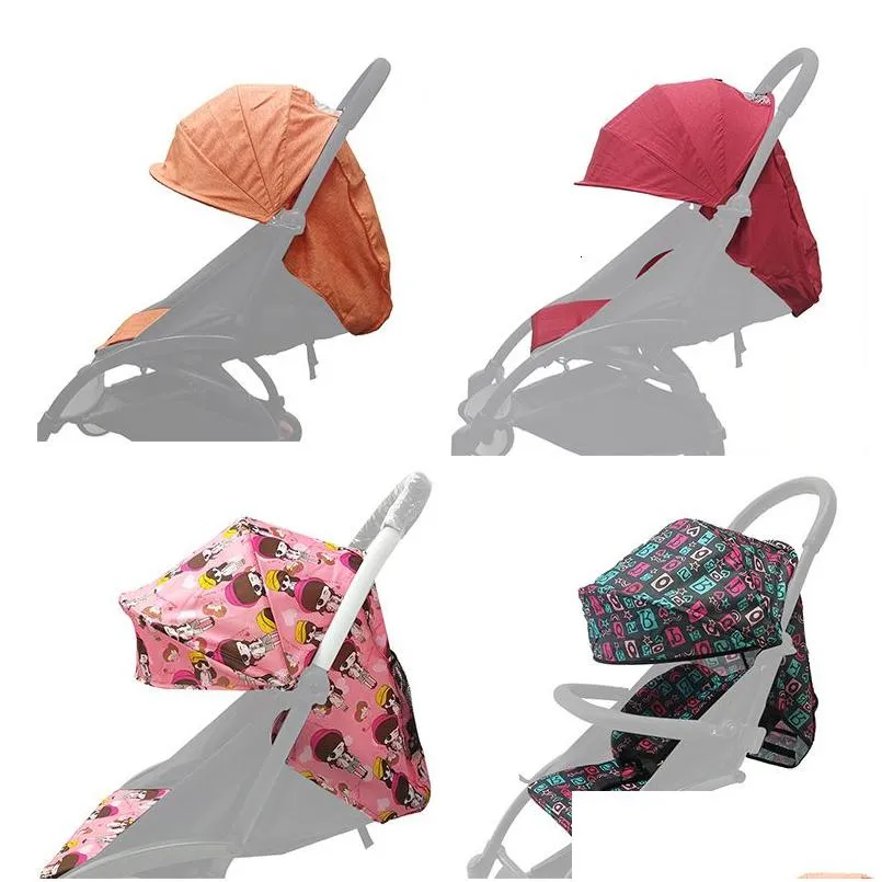 Keepsakes 175 degrees Stroller Sunshade Liner for Yoya Yoyo babytime Pram Canopy Cover Seat Cushion Hood Mattress Set fit babyzen yoyo