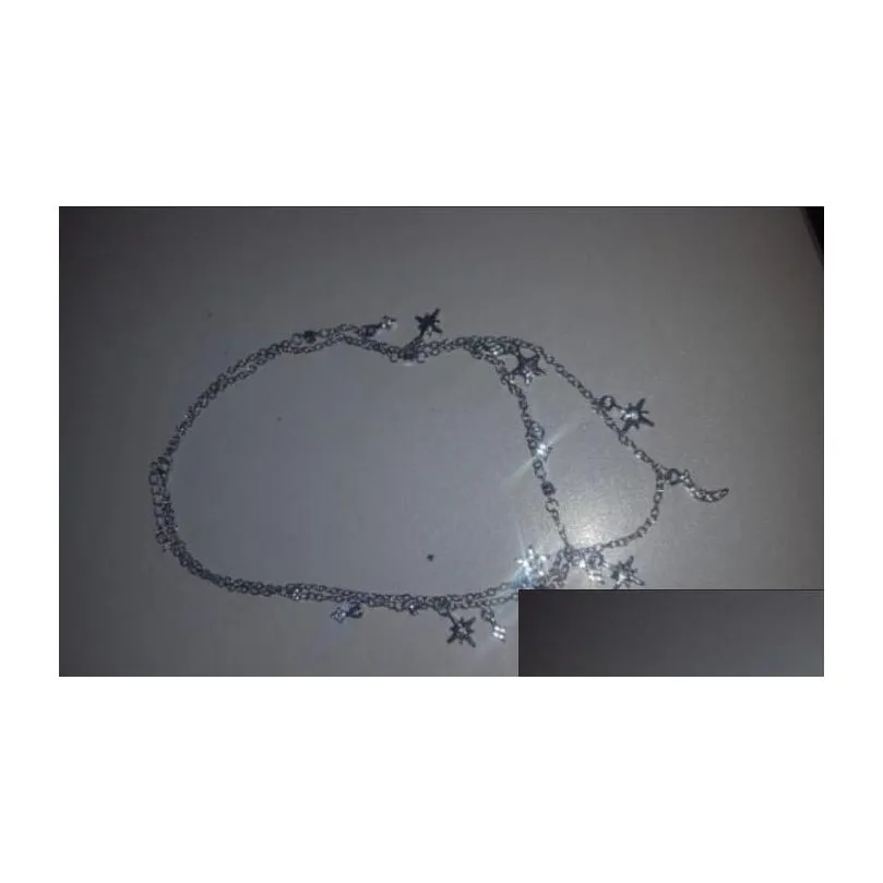 women tennis pendant necklace irregular crystal gold dimond cut multilayer beaded choker fashion jewelry