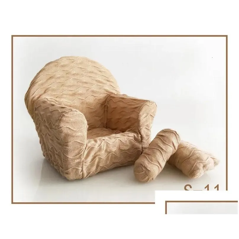 Keepsakes Fashion Vintage Baby Souvenirs Solid Color borns Po Props Chair Window Sofa Infant Pography Furniture 230901
