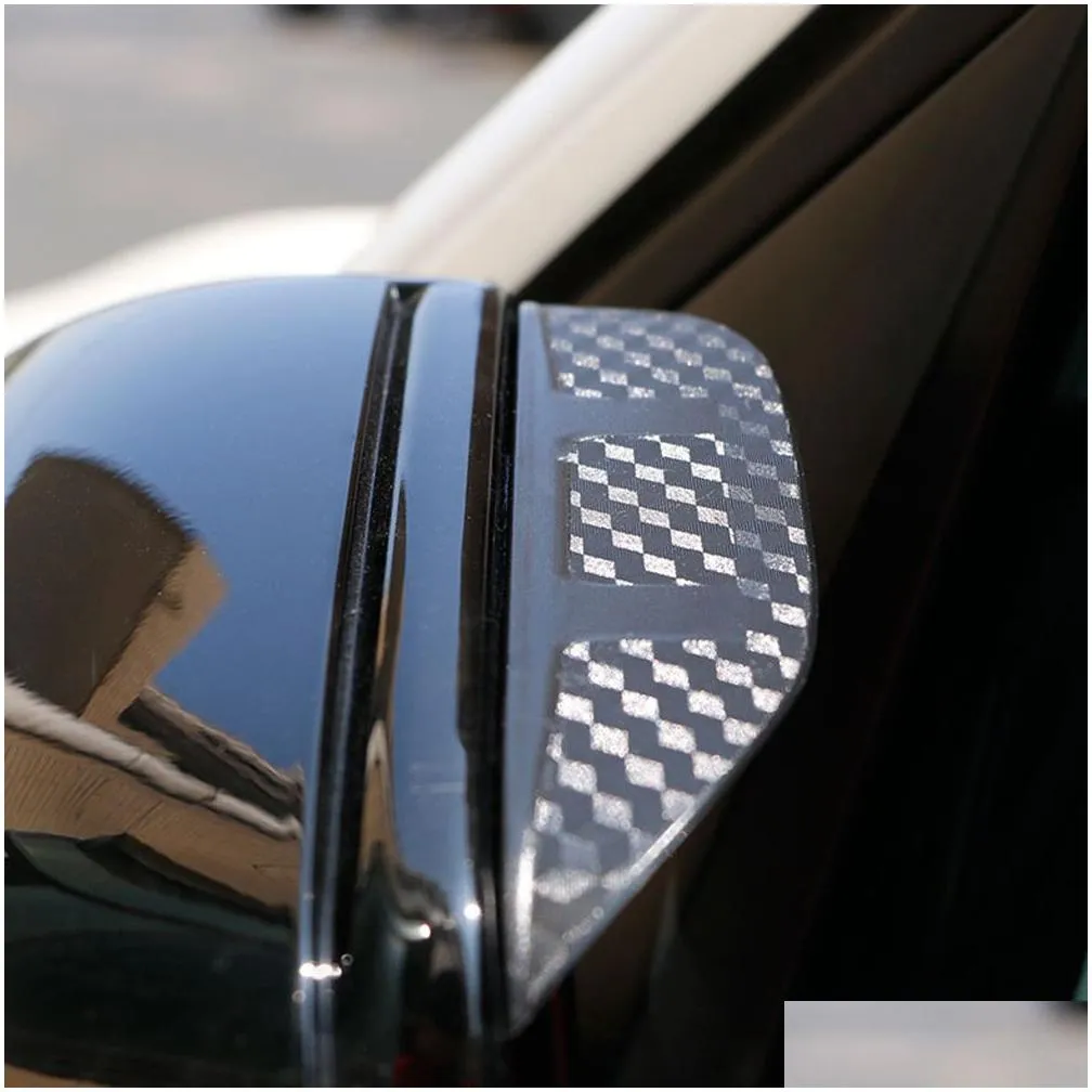 For MercedesBenz ML W166 GLE W167 20122021 2PCS Car Stickers Side Rearview Mirror Rain Eyebrow Visor SunShade Guard Auto