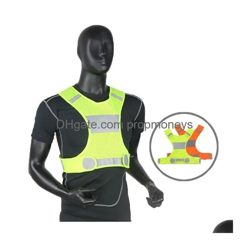 visibility reflective vest outdoor safety vests cycling vest working night running sports outdoor clothes home clothing 200pcs