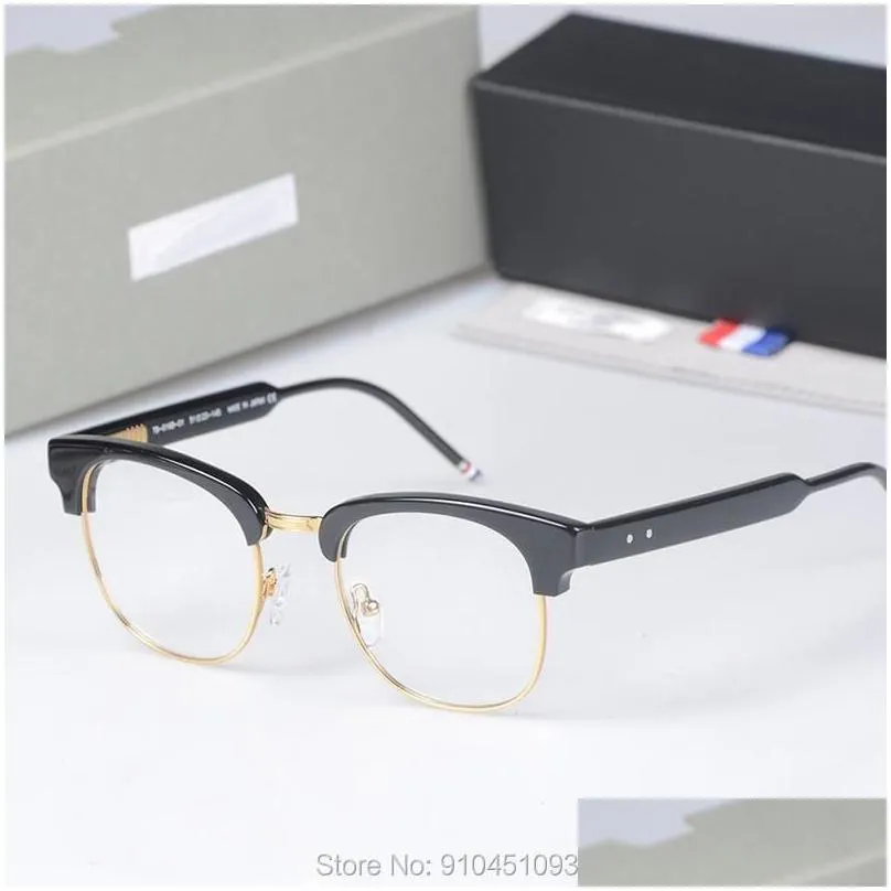 Fashion Sunglasses Frames  Brand Thom Eyeglasses Men Women TB016 Optical Vintage Spectacle Retro Glasses Frame Reading Eyewear Oculos