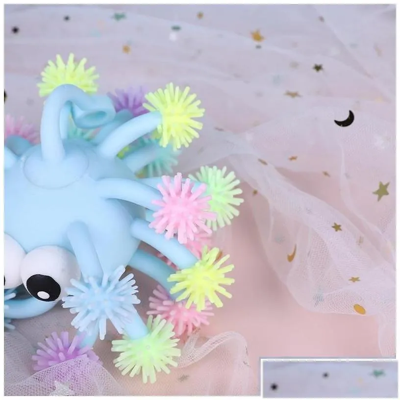 Keepsakes Inch Fidget Toy Convex Eye Hedgehog Mtiheaded Octopus Sea Urchin Luminous Ball Can Be Ly Thrown On The Finger 1749 T2 Drop