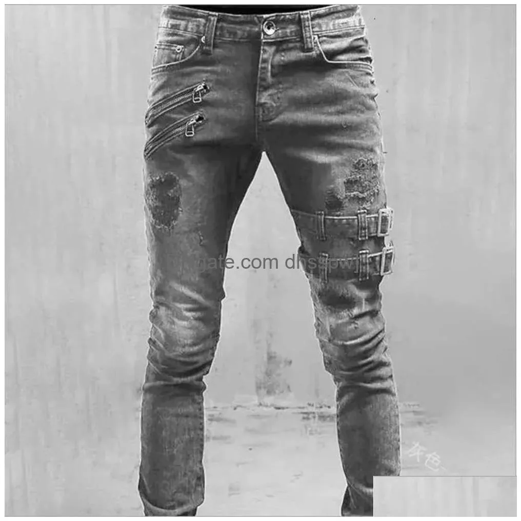 2024 motorcycle personalized jeans with elastic feet