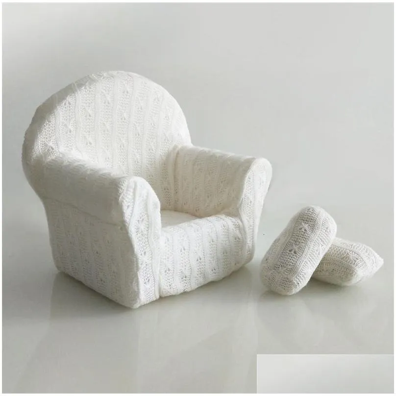Keepsakes Fashion Vintage Baby Souvenirs Solid Color borns Po Props Chair Window Sofa Infant Pography Furniture 230901