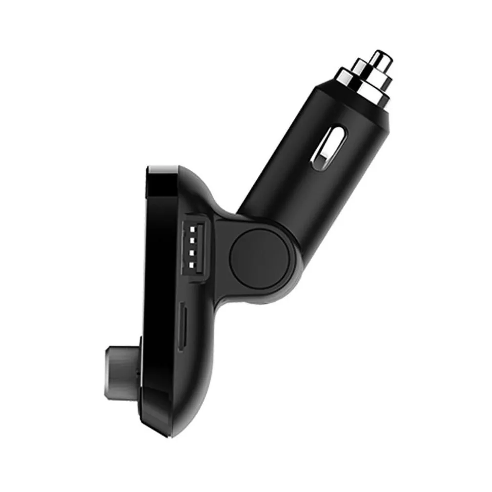 HY92 Wireless Bluetooth Car  Car MP3 Player 3.1A Dual USB Car  FM Transmitter Handsfree Call Support TF Black