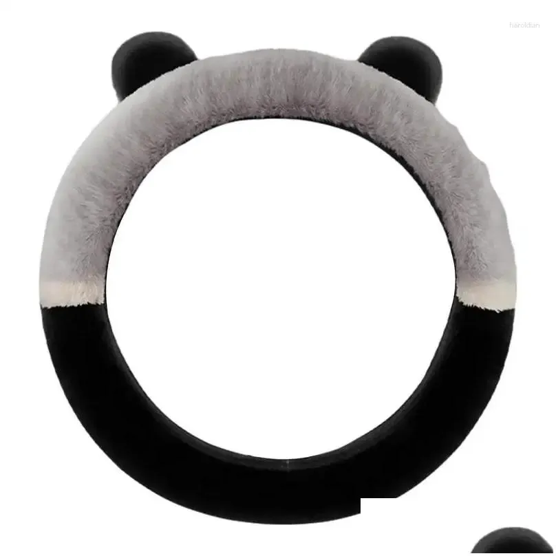 Covers Steering Wheel Covers Car Cover Cute Lovely Ear Shaped Anti Skid Preventing Stains Fluffy Interior Accessories For SUVs