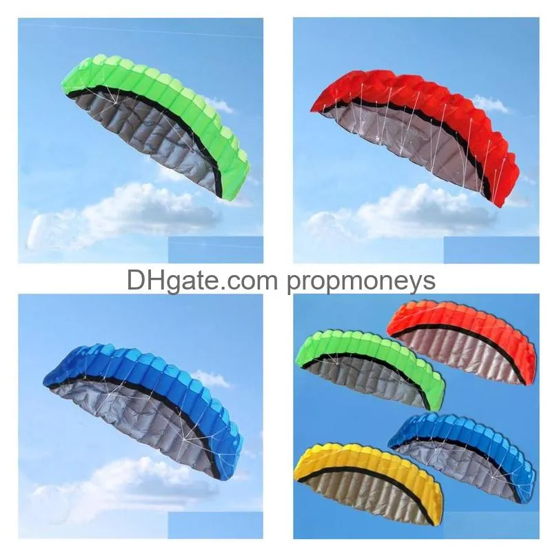 2020 new best price 20pcs colorful 2.5 m 2 line stunt parafoil power sport kite free shipping