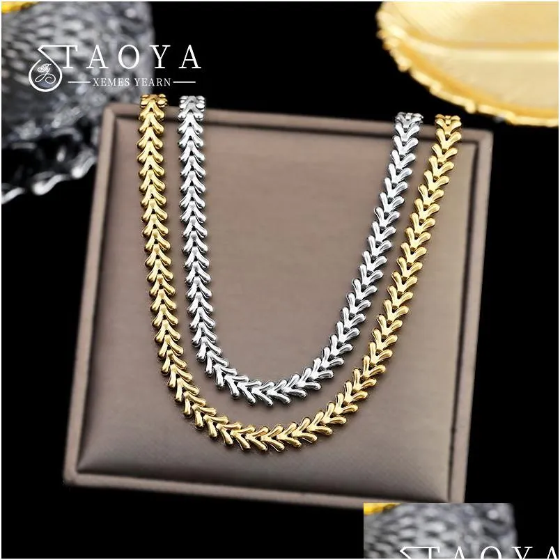 bone shape necklace stainless steel chokers does not fade fashion jewelry sexy accessories for party womans necklace