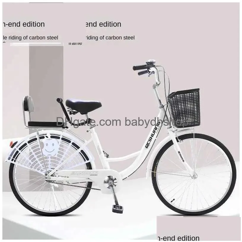 bikes ride-ons korean city bicyc 22inch 24inch adult student ladies bicyc princess sty bike l240319