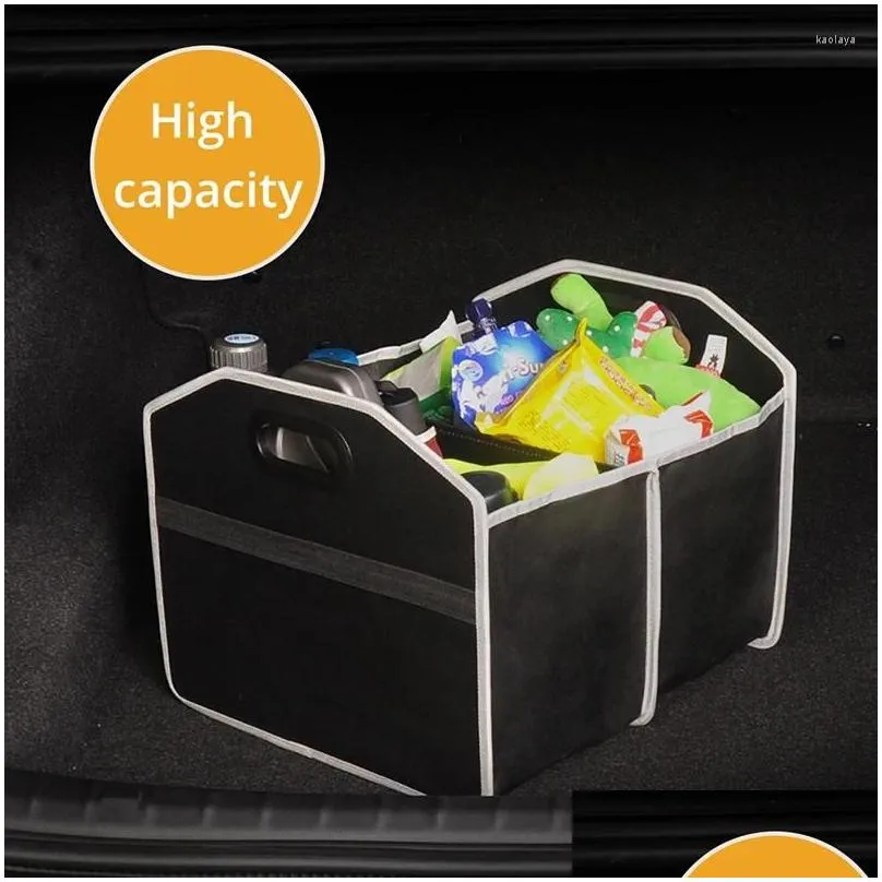 Car Organizer AUTOYOUTH Trunk Storage Foldable High Capacity Box For Universal Cars