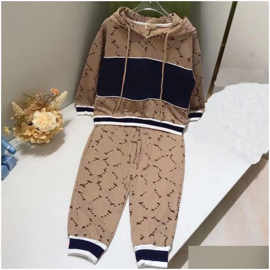 2024 G Clothing Sets New designer brand 2-12 years old Baby T-shirts boys girls kids Suits Spring and autumn children sweater Tops cotton Tees kids 2 colors