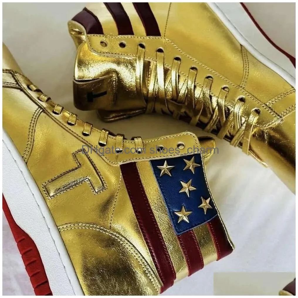 trump sneakers t basketball casual shoes the never surrender high-tops designer 1 ts gold custom men outdoor sneakers comfort sport trendy lace-up outdoor with