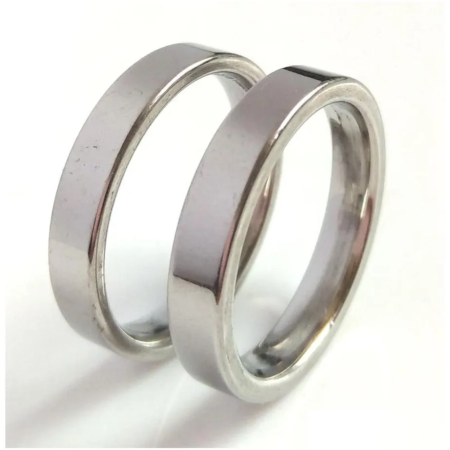 bulk lots 100pcs silver flat band 4mm 6mm 8mm mix stainless steel wedding ring comfort fit quality men women finger ring wholesale