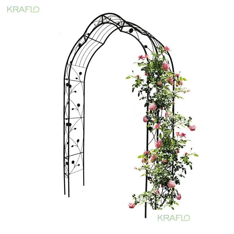 Metal Garden Arbours Assemble Freely with 8 Styles Garden Arbor Trellis Climbing Plants Support Rose Arch Outdoor Arches Wedding Arch Party Events Archway