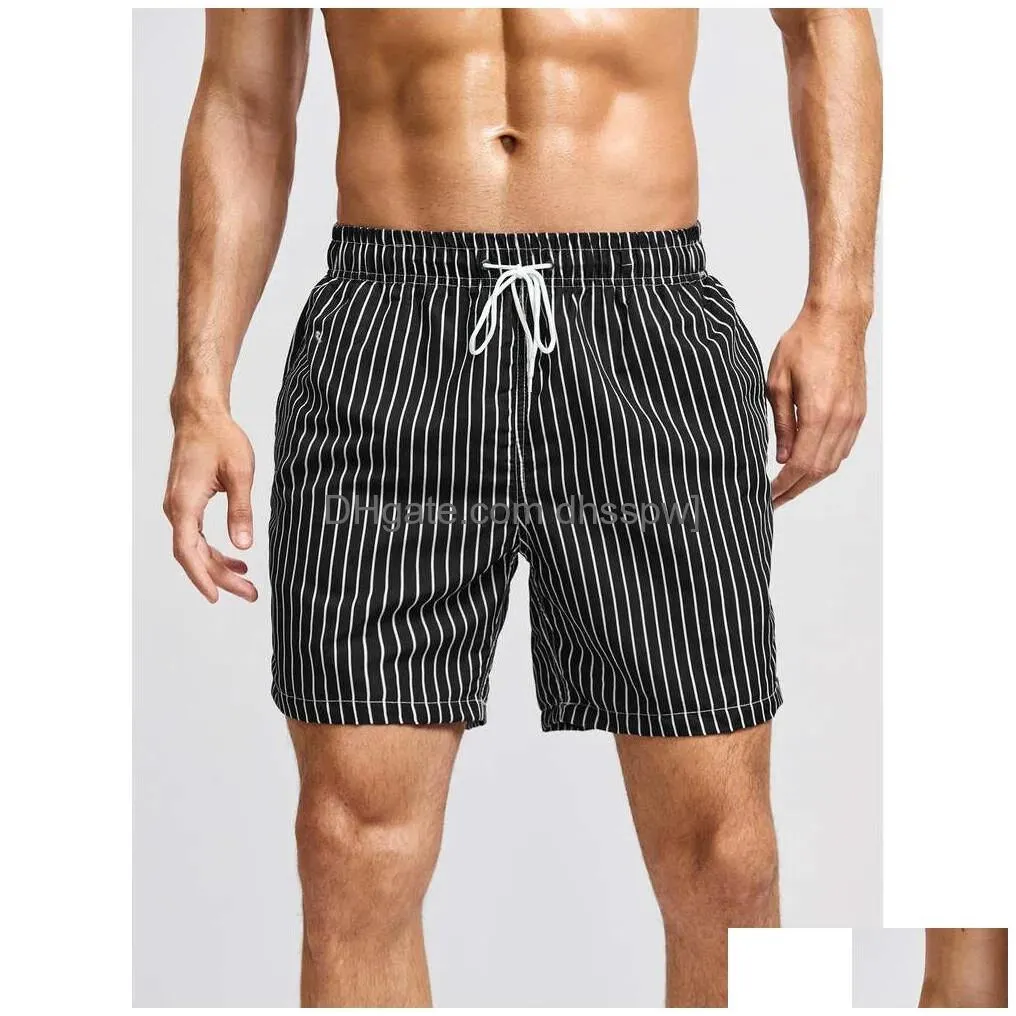 2024 surfing and mens loose print casual beach soaking spring shorts instagram style swimming pants