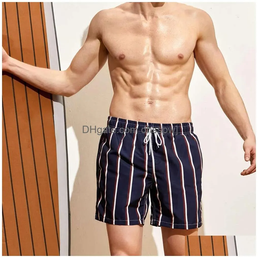 2024 surfing and mens loose print casual beach soaking spring shorts instagram style swimming pants