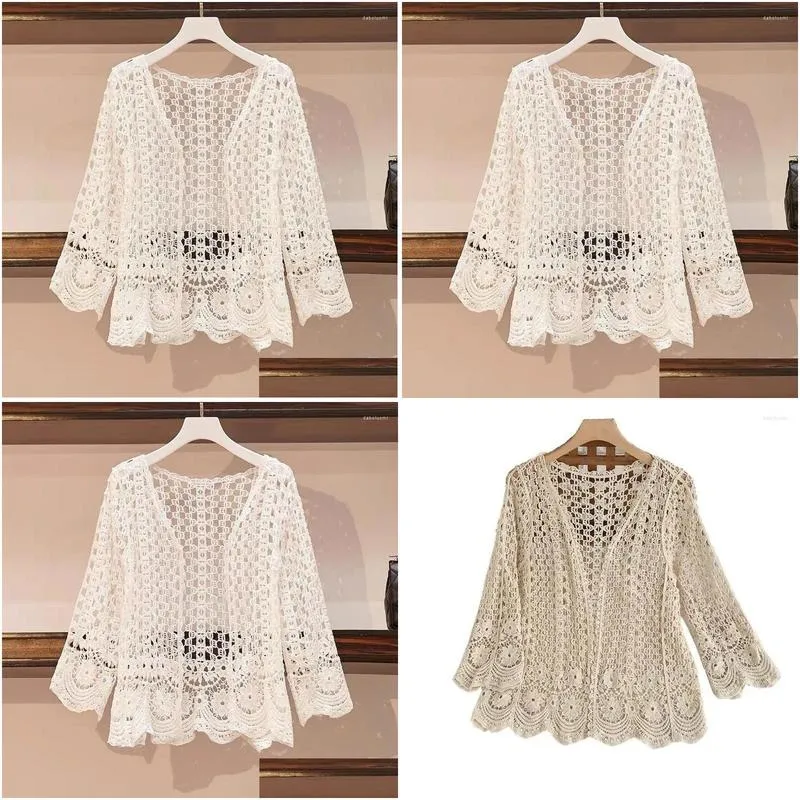 Women`s Knits Spring And Fall Korean Temperature Wire Woman Casual Cardigan Long Arm Renda Close West Style All Top Games