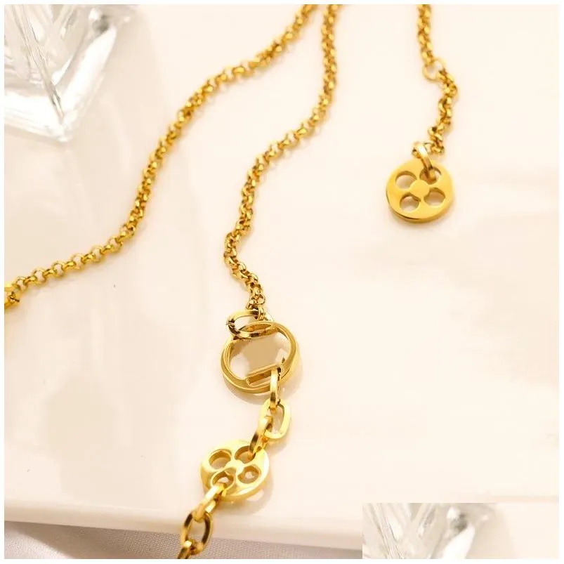 channel necklace designer jewelry women womens jewelry shell pendant necklace gem pendants necklace diamond gold sweat-proof and colorfast ladies charm