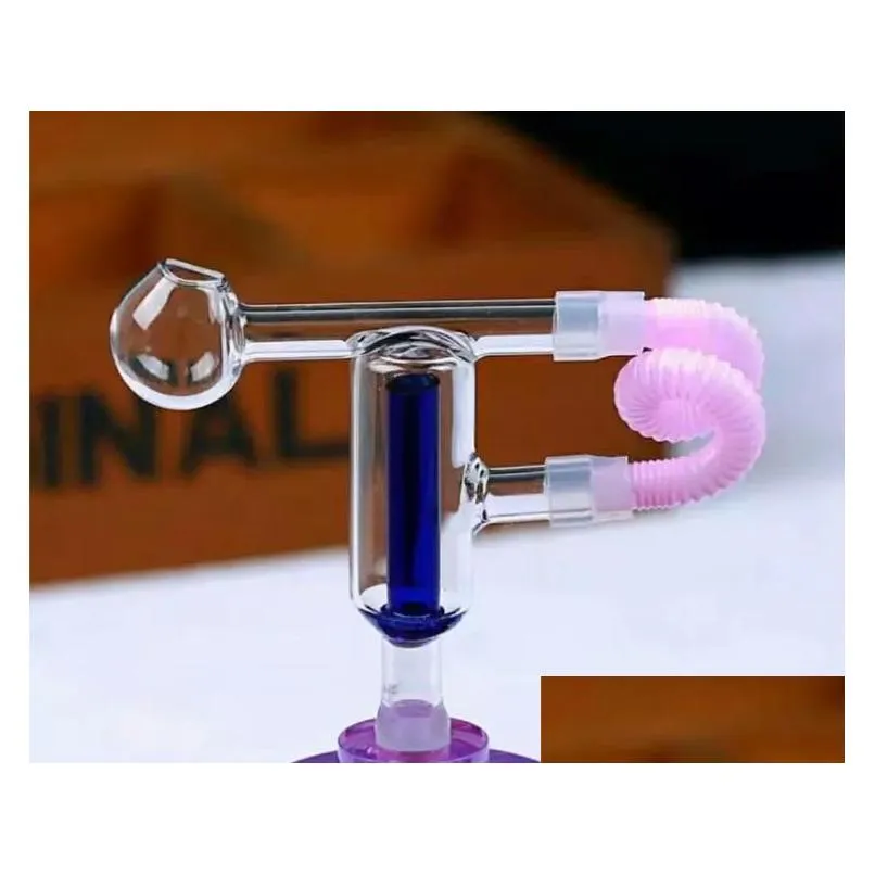 Double filter running board Glass bongs Oil Burner Glass Water Pipe Oil Rigs Smoking Rigs