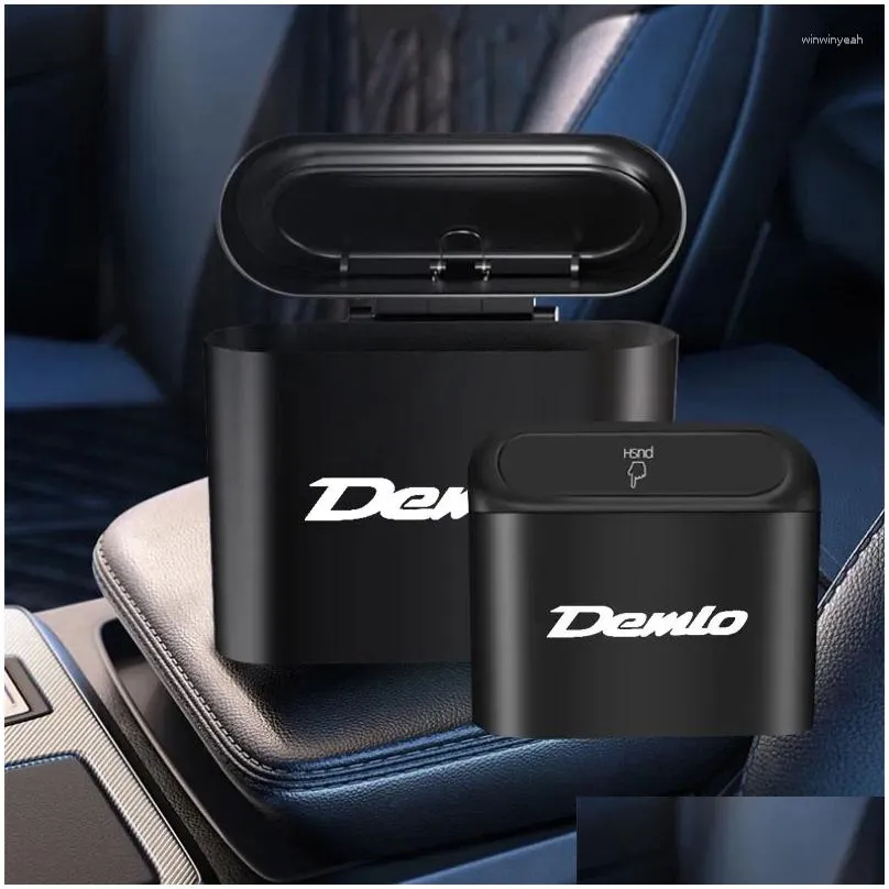 Interior Accessories Car Clamshell Trash Bin Hanging Vehicle Garbage Dust Case Storage Box For Demio Auto Supplies