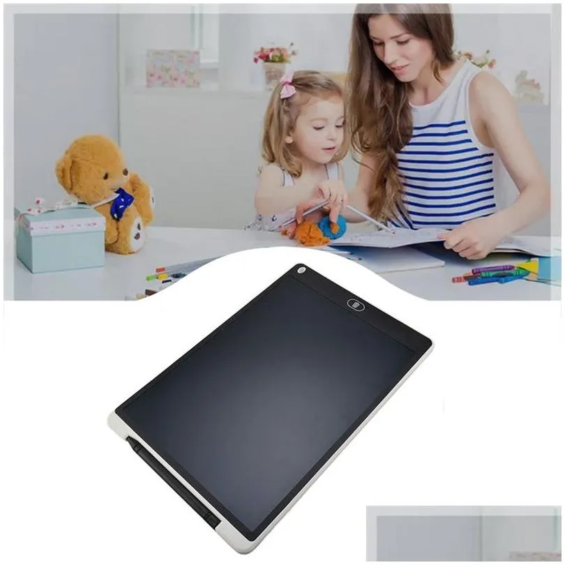 Drawing tablet 12 inch LCD writing board electronic Handwriting pad thin message Graphics sketch board kids gift rainbow screen