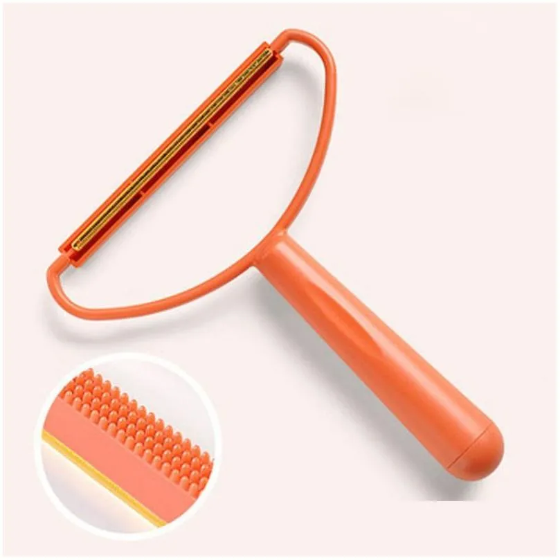 Lint Rollers Brushes Double-Sided Shaver For Clothing Carpet Sweater Fluff Fabric Scraper Brush Pet Fur Hair Clean Tools Drop Deliv Otxnj