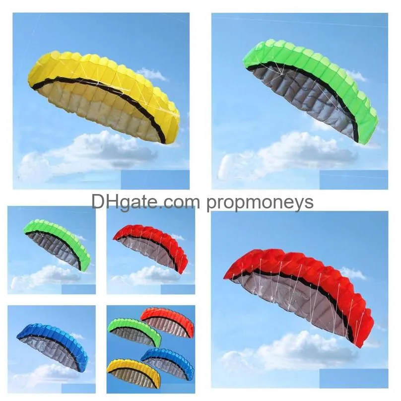 2020 new best price 20pcs colorful 2.5 m 2 line stunt parafoil power sport kite free shipping