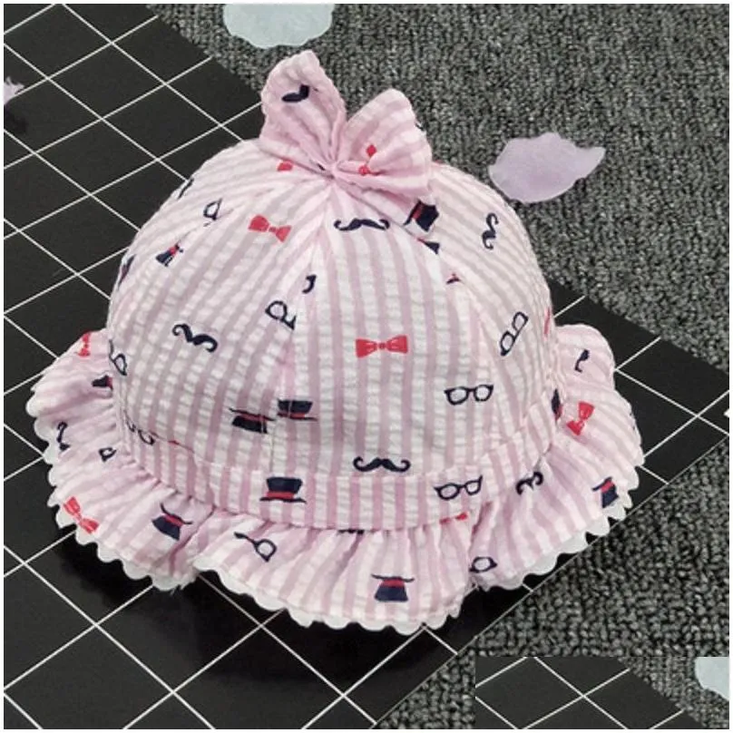 Sweet Lace Girls Hat Baby Bucket Cap Summer Child Fisherman Hat For Girl Newborn Photography Props Kids Sun Casquette Enfant