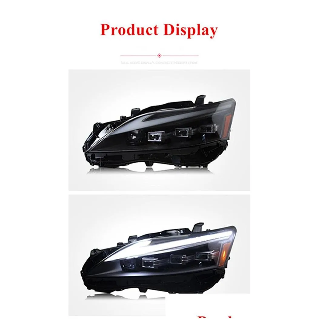 Car Daytime Head Light for Lexus CT200 CT200h LED Headlight 2012-2017 Dynamic Turn Signal High Beam Lamp