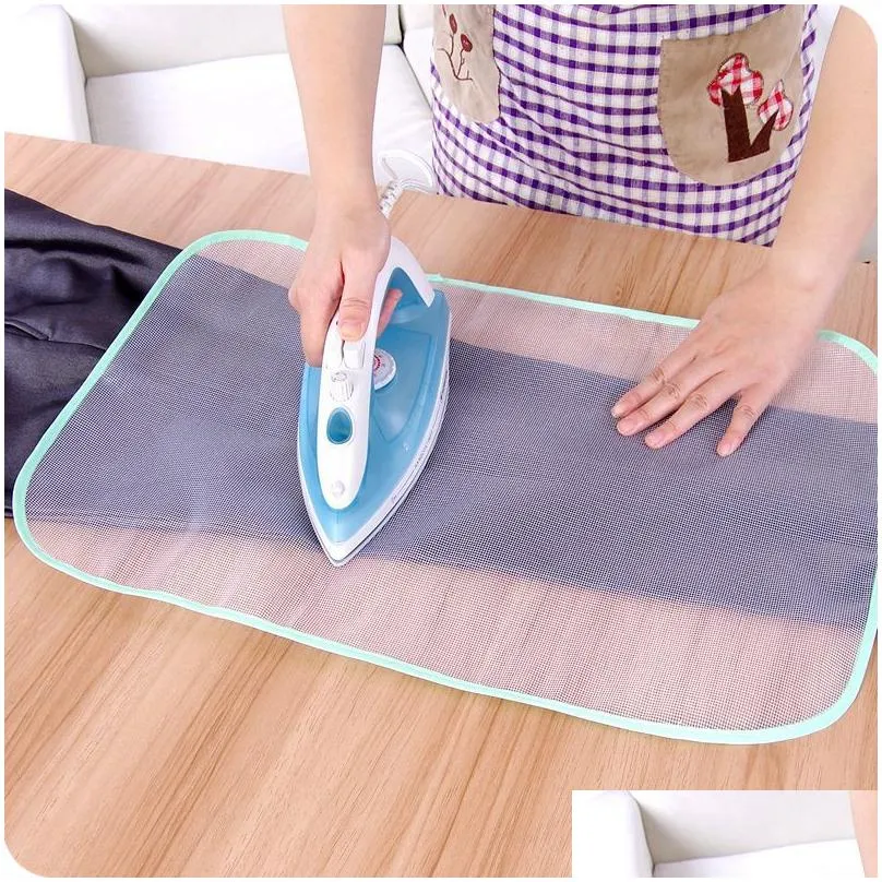 Ironing Boards Cloth Protective Press Mesh Insation Board Mat Er Against Pressing Pad Mini Iron Random Colors Drop Delivery Home Gar Otinl