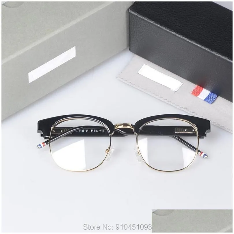 Fashion Sunglasses Frames  Brand Thom Eyeglasses Men Women TB016 Optical Vintage Spectacle Retro Glasses Frame Reading Eyewear Oculos