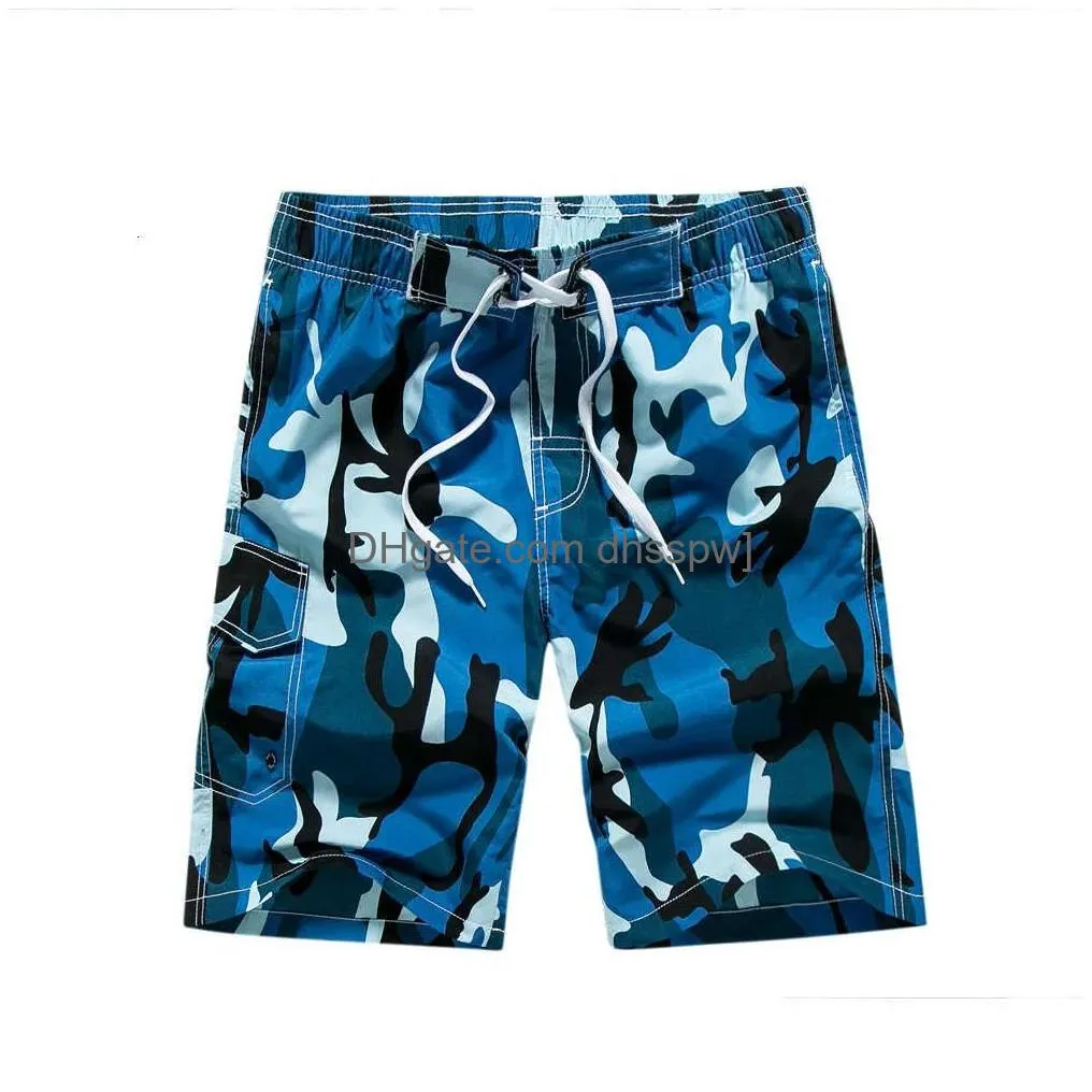  camouflage beach pants casual cropped shorts mens loose fit large size