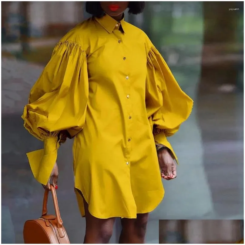 Plus Size Dresses Elegant Women Dress 5XL Office Lady Casual Autumn Pluff Long Sleeve Female Vestido A-line