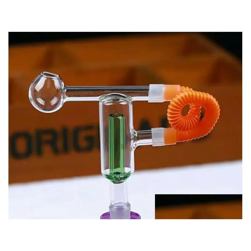 Double filter running board Glass bongs Oil Burner Glass Water Pipe Oil Rigs Smoking Rigs