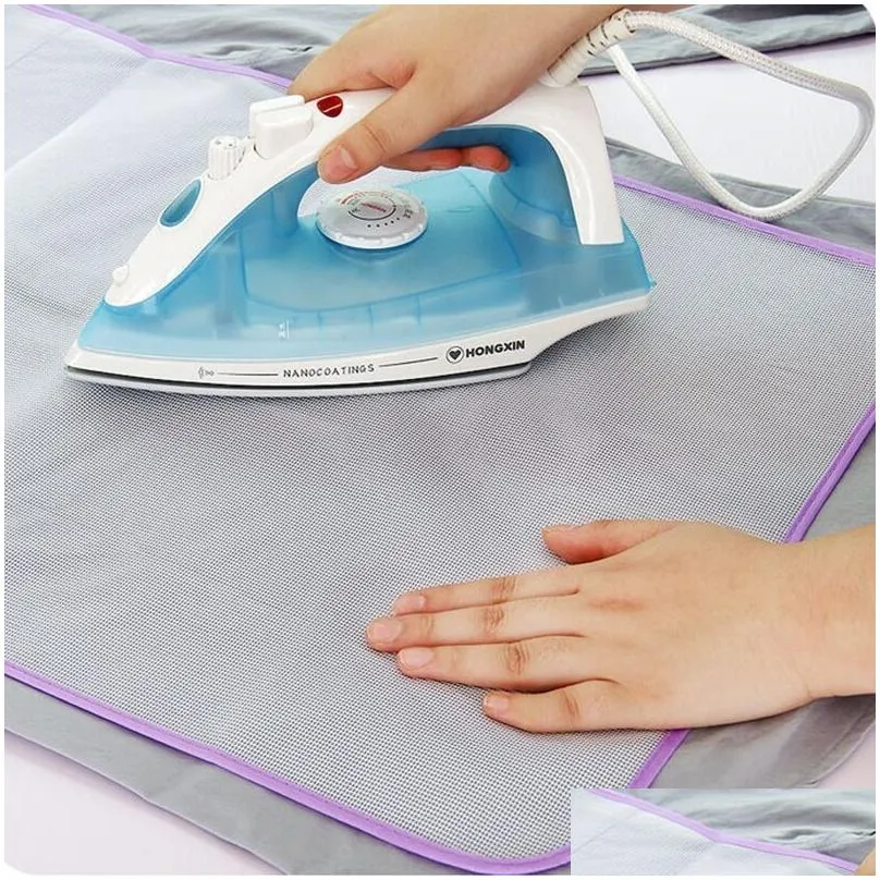 Ironing Boards Cloth Protective Press Mesh Insation Board Mat Er Against Pressing Pad Mini Iron Random Colors Drop Delivery Home Gar Otinl