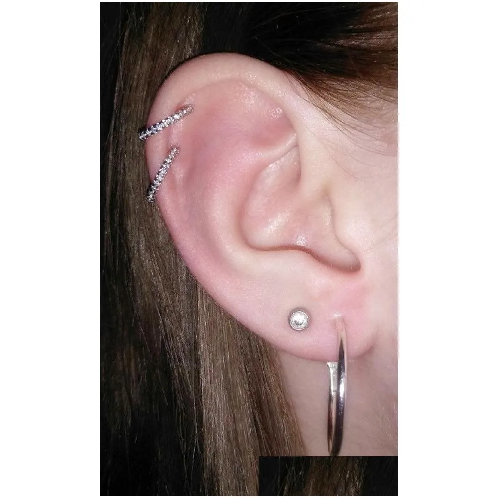 simple ear cuff tasteful zircon clip on earrings for women small jewelry girls pendientes mujer