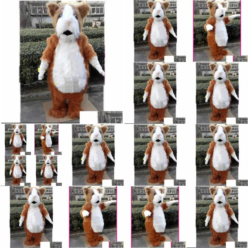 2024 Hot Sales Cute Hamsters Mascot Costume Carnival Party Stage Performance Fancy Dress for Men Women Halloween Costume