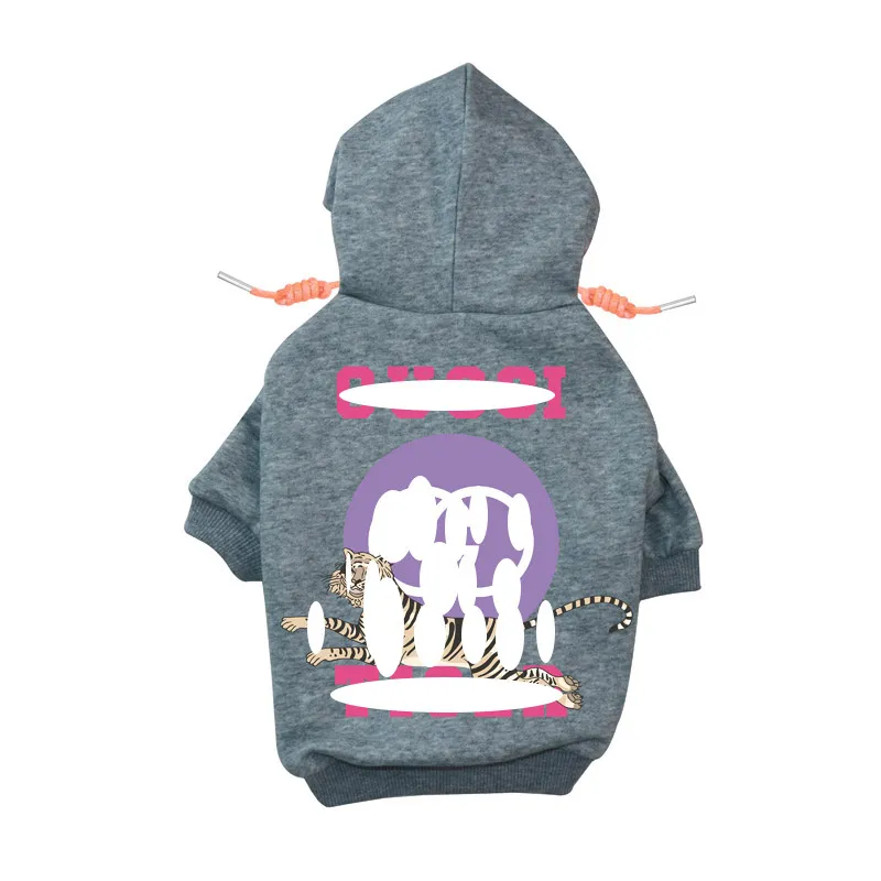 Dog Apparel Designer Clothes Brand Soft And Warm Dogs Hoodie Sweater With Classic Design Pattern Pet Winter Coat Cold Weather Jackets Otusq