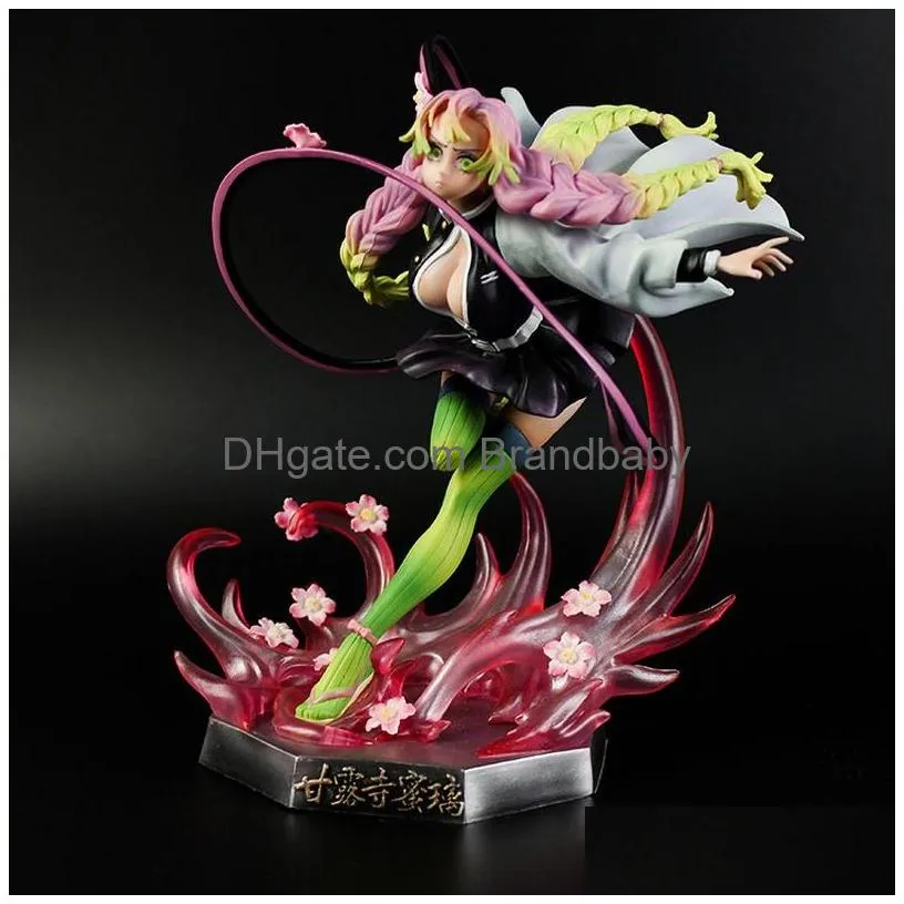 novelty games anime demon slayer kanroji mitsuri kawaii figure room decoration beautiful girl battle form sexy figure collection